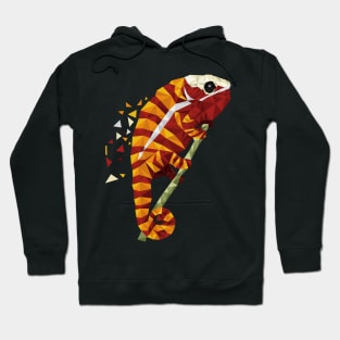 Chameleon poly art Hoodie